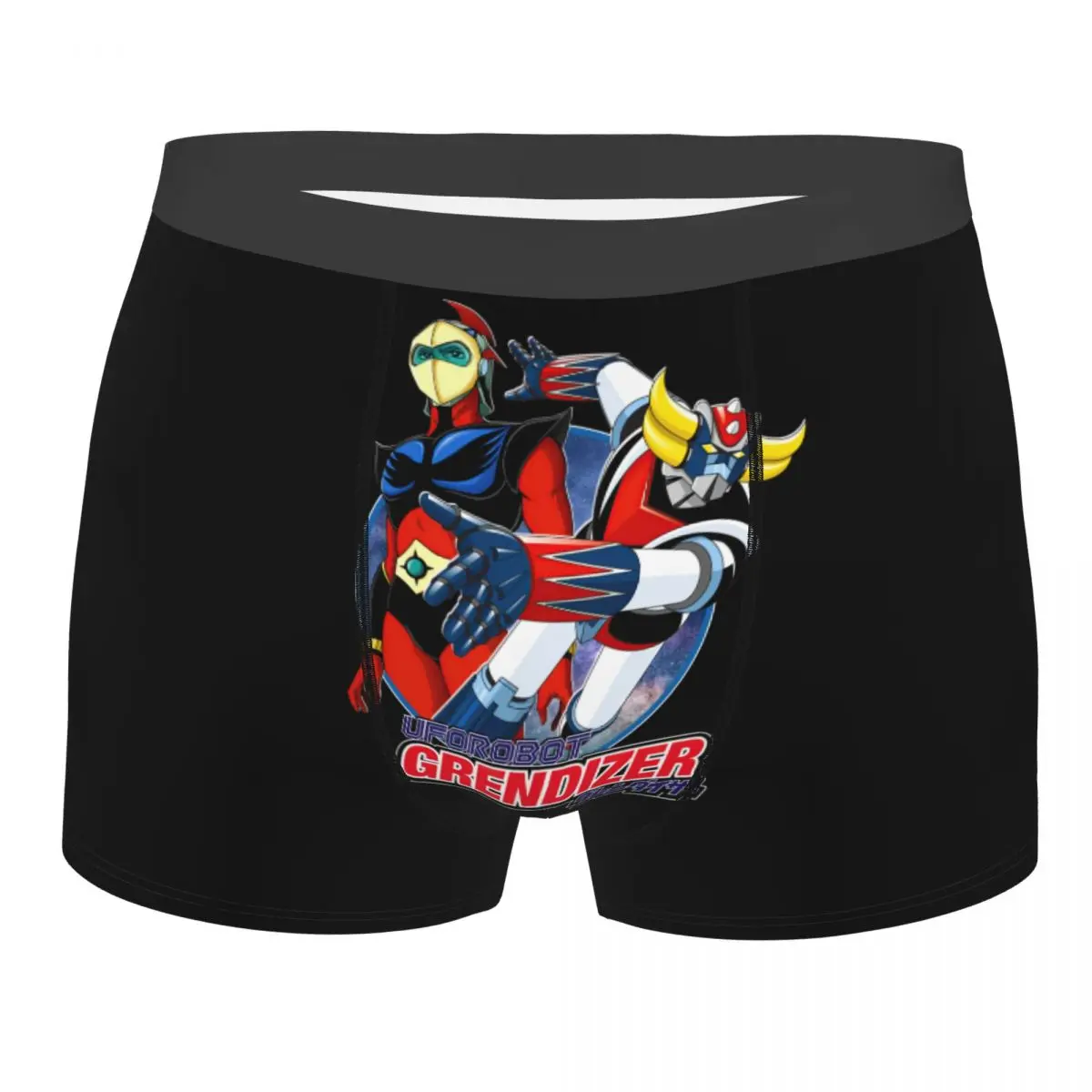 

Модные боксеры Grendizer Goldorak в стиле аниме, шорты, мужские трусы, дышащие трусы-роботы НЛО, нижнее белье