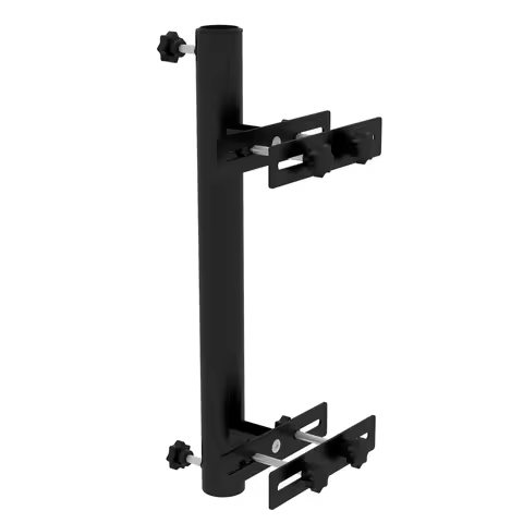 Outsunny Patio Umbrella Holder with Adjustable Clamps, Umbrella Deck Mount Bracket for Railing, Balcony, Fences, Patio Umbrella
