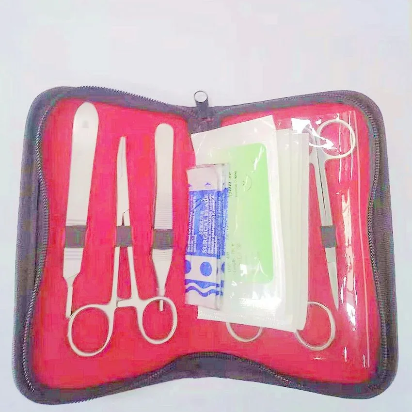 BIX-LV3-4-1 Surgical Suture Training Kit Medical Science Teaching Tool Pad Blade Scissors Tool Kit