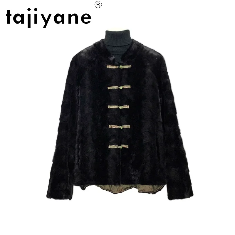 

TAJIYANE 100% Natural Mink Fur Coat Women Reversible Real Fur Jackets Elegant Chinese Style Coats Winter Woman Clothes 2025 шуба
