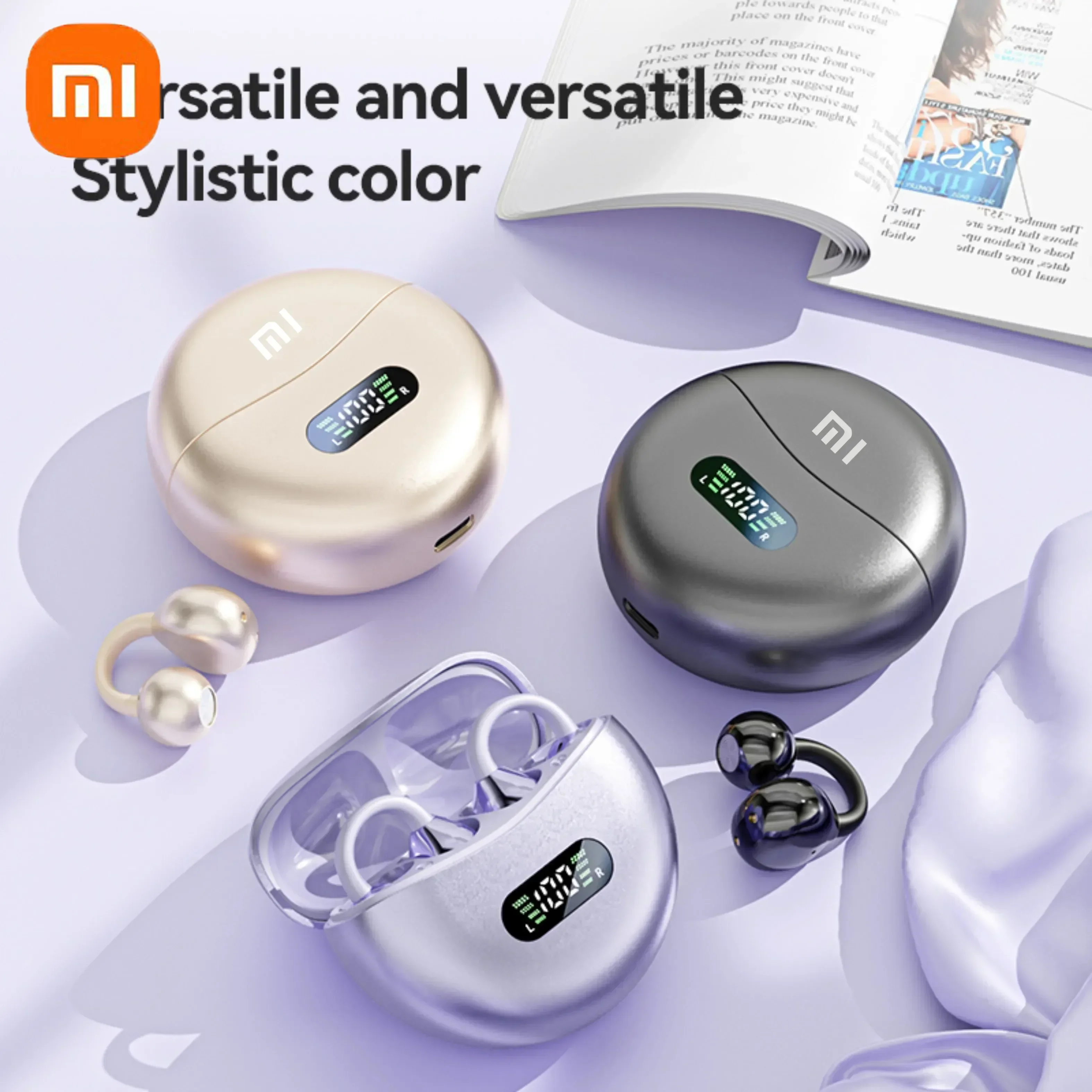 Redmi Mijia اللاسلكية ENC إلغاء الضوضاء سماعات M91 الأذن كليب سماعات M91/M79 بلوتوث 5.4 سماعات مع ميكروفون