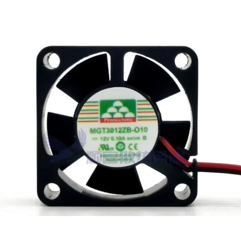 

MAGIC MGT3012ZB-O10 DC 12V 0.10A 30x30x10mm 2-Wire Server Cooling Fan