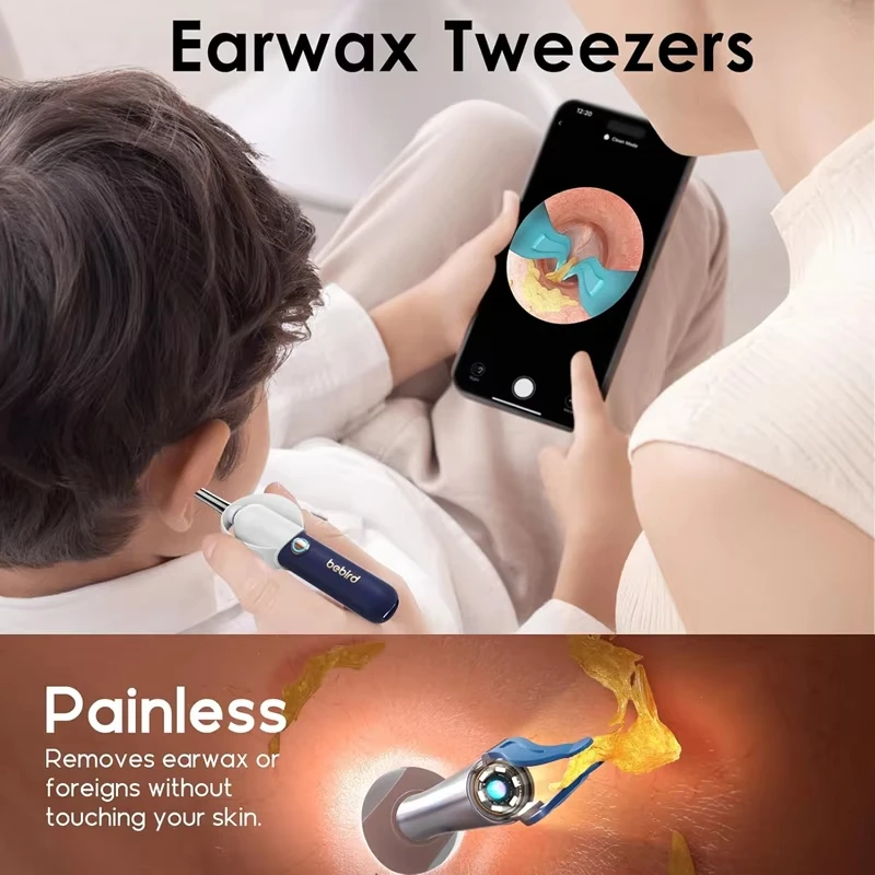 

New Bebird EarSight Plus I35R Visual Ear Cleaner Bendable HD Clipable All-in-1 Earpick Earwax Removal Earpicks Ear Cleaning Tool