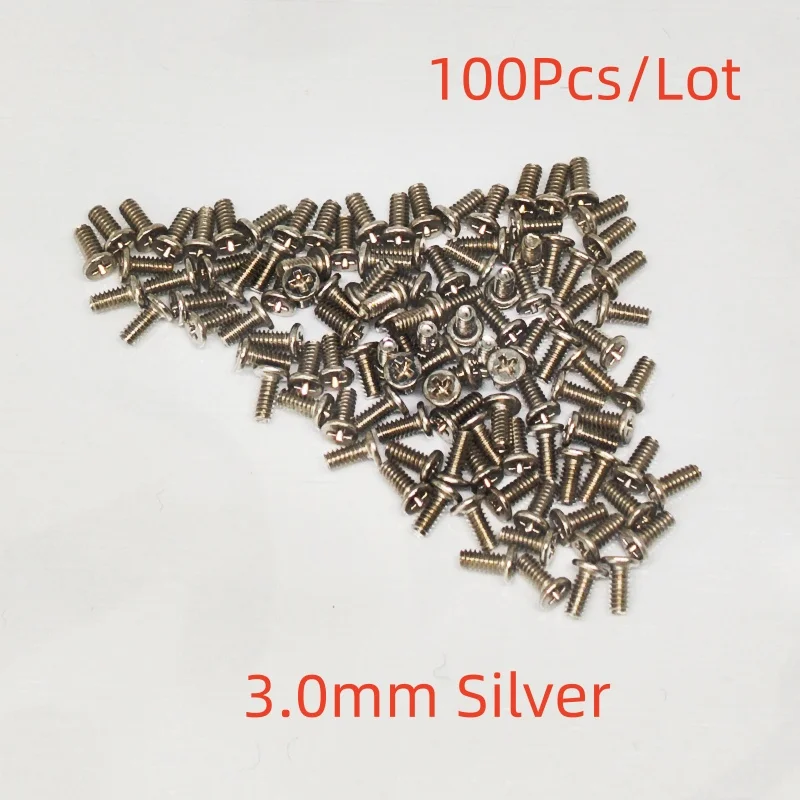 100pcs/Lot 3.0mm 3.5mm Screws For Samsung Galaxy A50 A70 A20 A40 A21 A31 A41 A51 A32 A42 A52 A72 A33 A53 A73 A12 A13 Phone Screw