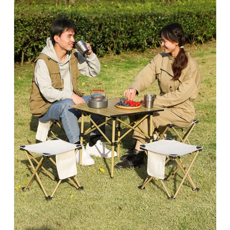 2024 Camping Chair  Outdoor Picnic Mazar Folding Stool Portable Chair Camping Chair Stool Portable Fishing Chair Folding