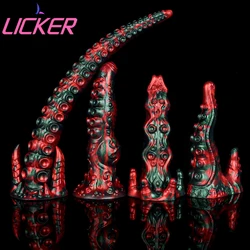 LICKER Animal Dildo Octopus Tentacle Penis Fantasy Dildos Vaginal Massage Huge Dick Butt Plug Anal Sex Toys For Women Masturbate