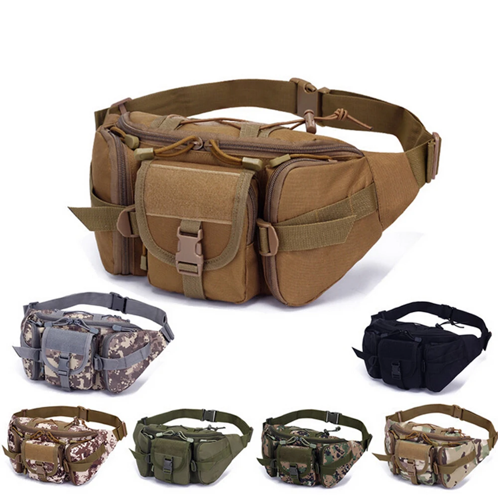 Riñonera militar de nailon 1000D para hombre, bolsa deportiva táctica impermeable, cartera para teléfono móvil, bolsas de pecho, cinturón de viaje para cadera