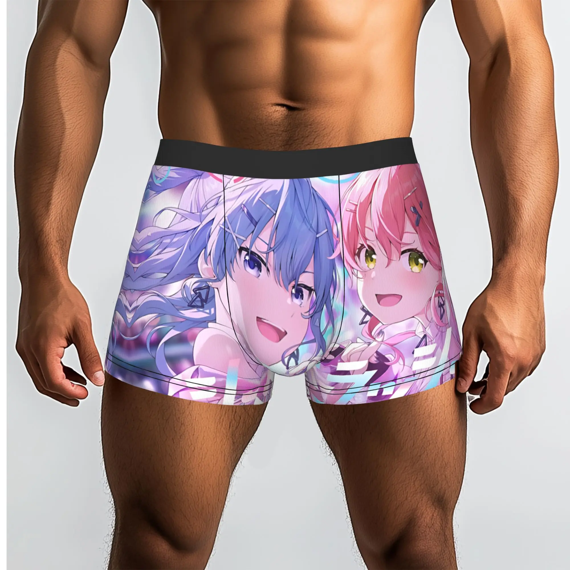 Popular Anime Game Theme Of Sexy Girls boxers adults 18 plus Underpants Homme Panties Men's Underwear Print Shorts Boxer Briefs