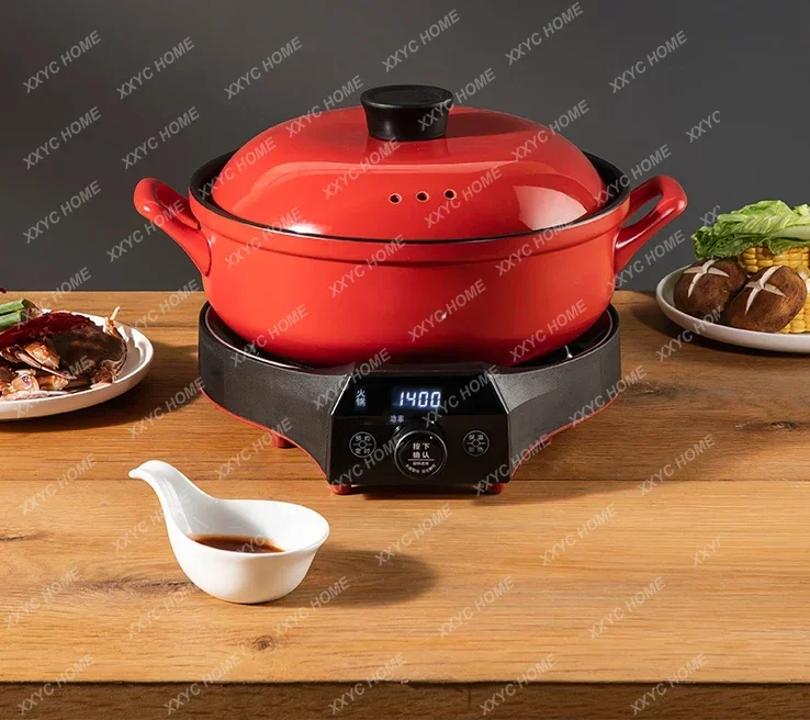 

Керамическая электрическая жаровня, бытовая кастрюля для рисовой скоринки, автоматическая кастрюля для супа, бытовая специальная электрическая кастрюля с разделенной вилкой