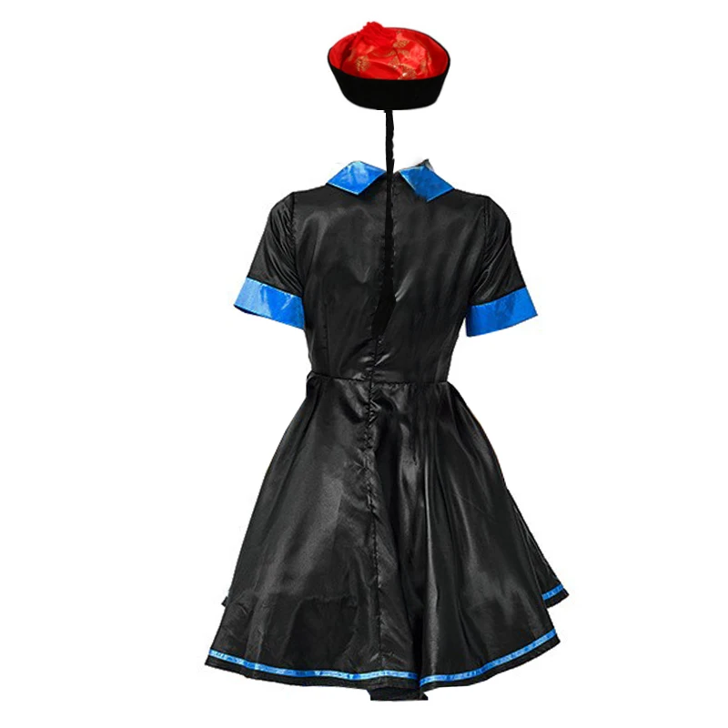 Costume di Halloween per ragazze Cosplay Fantasma Adulto Antica Cina Dinastia Qing Abiti Donna Zombie Cadavere Abito Cappello Set con Calze