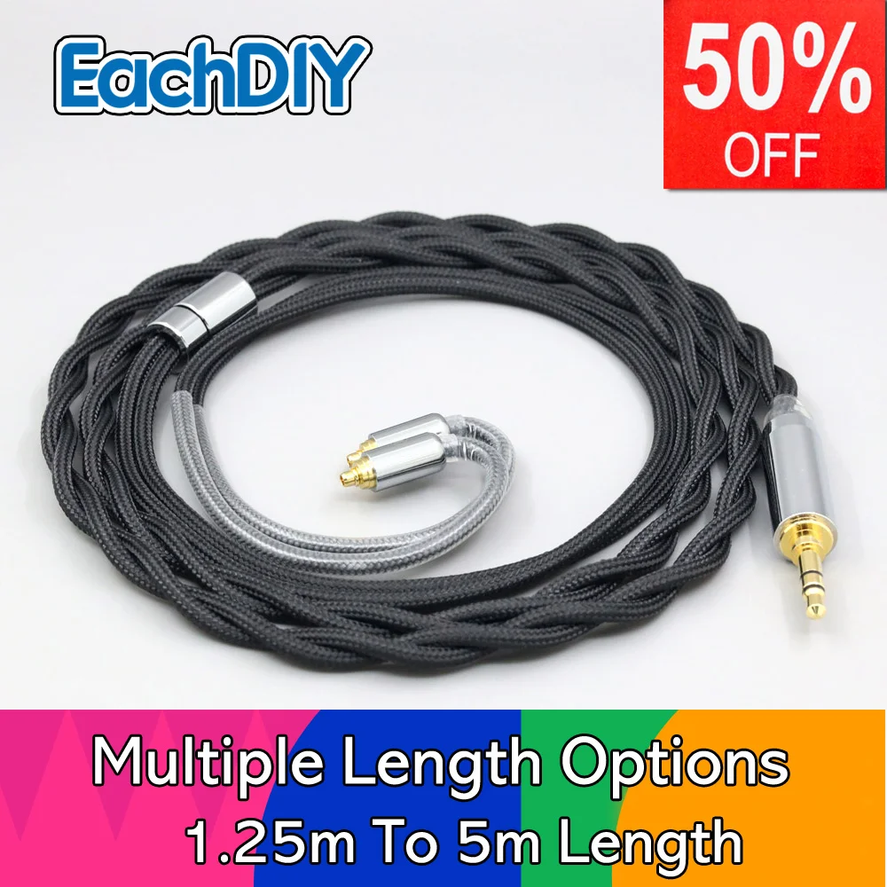 

Nylon 99% Pure Silver Palladium Graphene Gold Shield Cable For PHILIPS Fidelio S301 S302 S3 shure AONIC 3 4 5 AONIC 215 LN008299