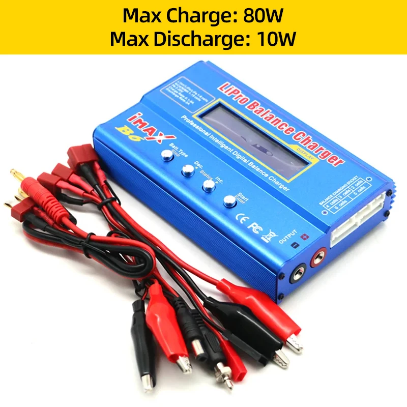 iMAX B6 80W Caricabatteria Lipo NiMh Li-Ion Ni-Cd Digital Lipro Balance Caricatore Scaricatore 1-6S Per RC FPV Aereo Drone Auto