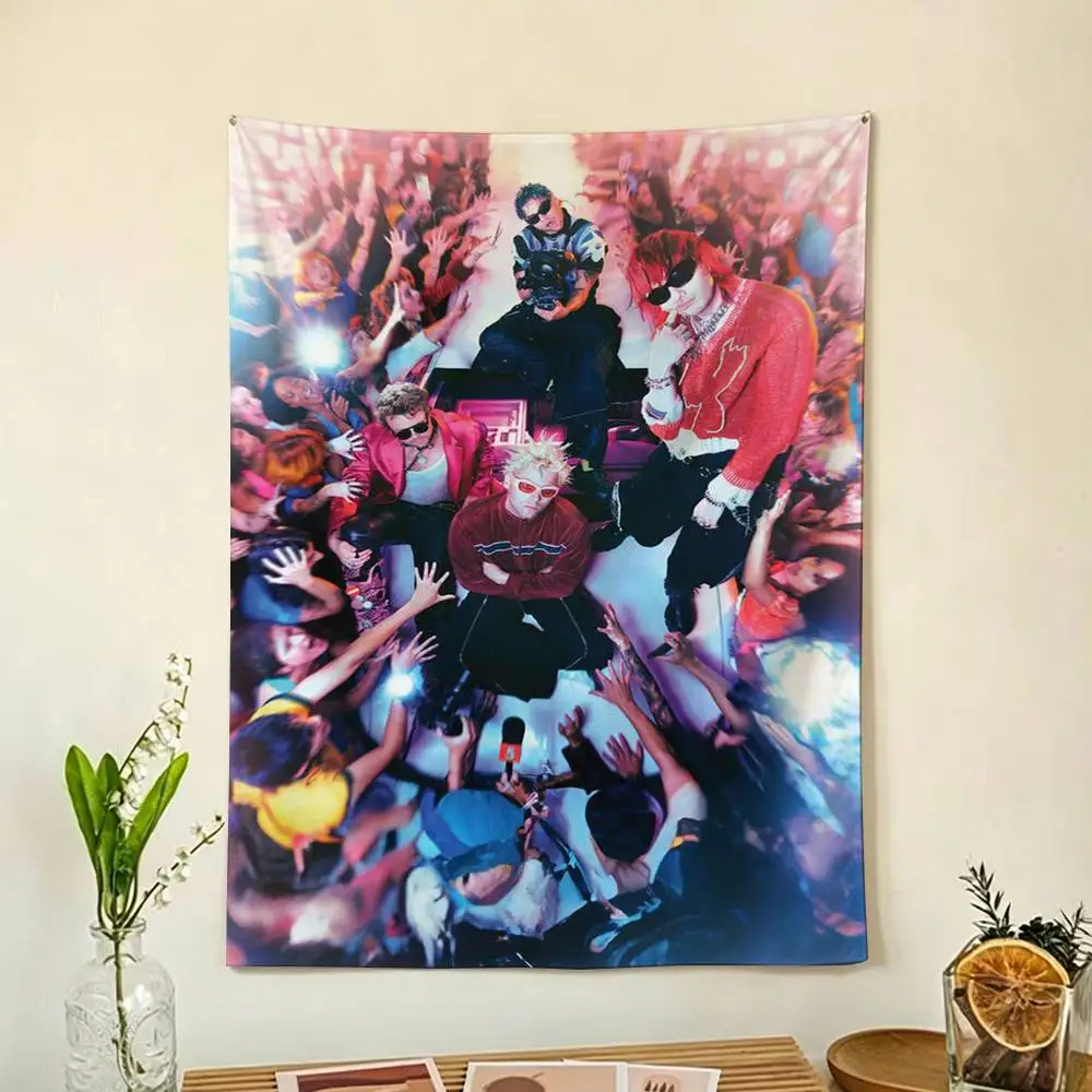5sos S-SecondS of SummerS Flags Wall Hanging Background Art Banner for Bedroom Home Outdoor Decor