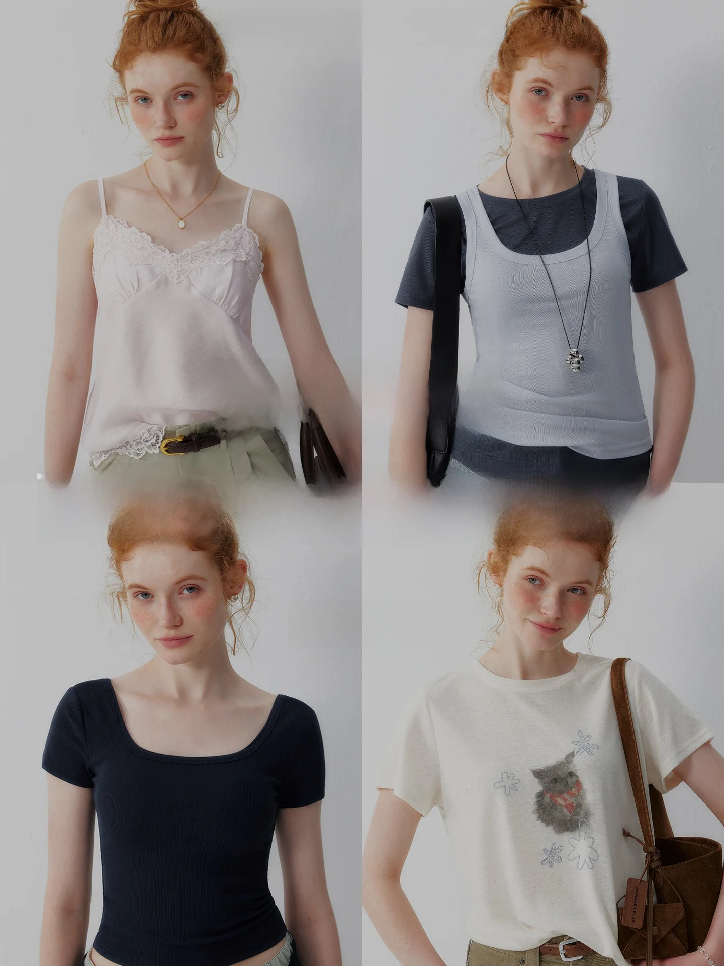  plus Summer Knitted Short Sleeve T-Shirt Women's Slim Fit Casual Style round Neck Top  plus Collection