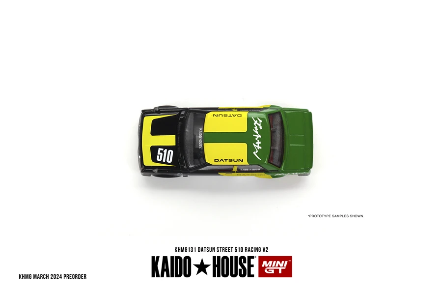 Kaido House + MINIGT Datsun Street 510 Racing V2 KHMG131 Car Alloy Toys Motor Vehicle Diecast Metal Model for Children