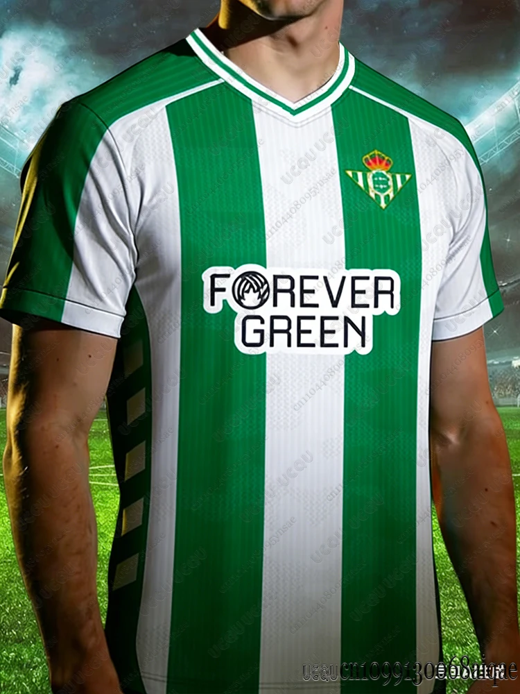 

Летняя горячая распродажа: повседневные спортивные футболки для мужчин и женщин, футбольная форма Betis Deportivo 25-26 (домашняя/гостевая), Испания, для взрослых и детей, командная униформа