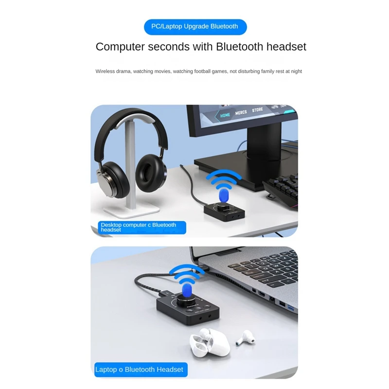 【Superdeals】 Manopola di controllo del volume USB Controller per altoparlante per computer multimediale Manopola di regolazione Mute con un tasto Bluetooth con pausa di riproduzione Sk