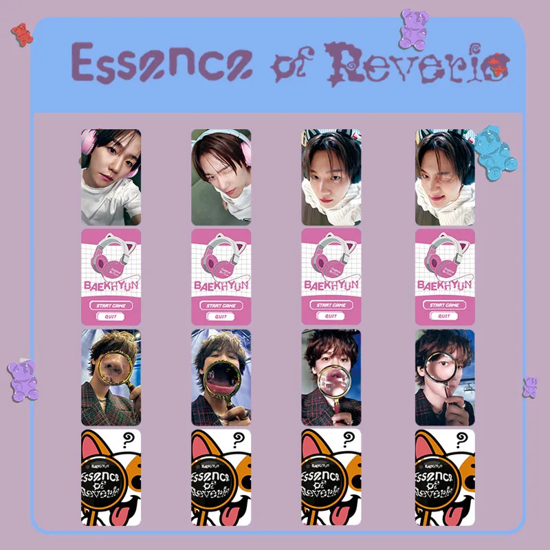 8 ชิ้น/เซ็ต Baekhyun Idol Boy ใหม่อัลบั้ม ESSENCE OF REVERIE HD พิมพ์ Photocards BAEK HYUN LOMO การ์ดโปสการ์ดแฟนคอลเลกชันของขวัญ