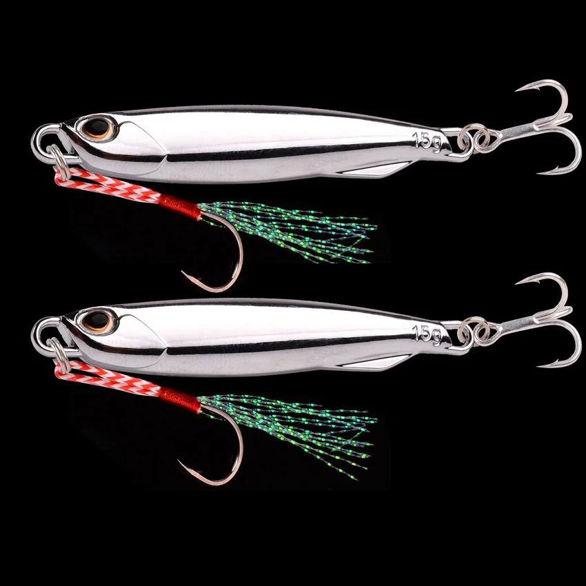 2023 Metal Jig Fishing Lure Weights 10g-40g Trolling Hard Bait Bass Pesca Bait Tackle Trout Jigging Lure Jigs Saltwater Lures