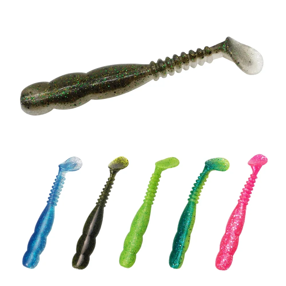 ESFISHING Rock Viber Shad 50mm 95mm 115mm 150mm Rock Shiner Sea Soft Baits Pesca Artificial Silicone Isca Fishing Lures