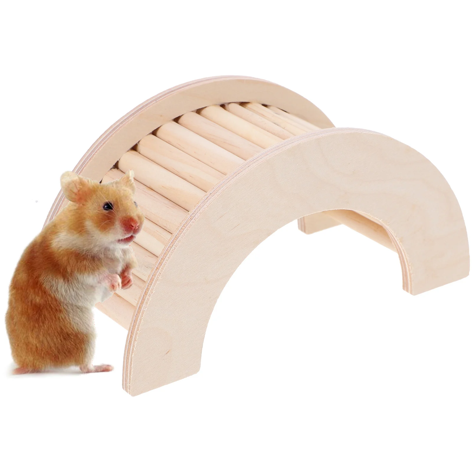 Hamster Nest Climbing Ladder Multifunctional Wooden Stand Attic Toy Small Animal Rat House Hamsters