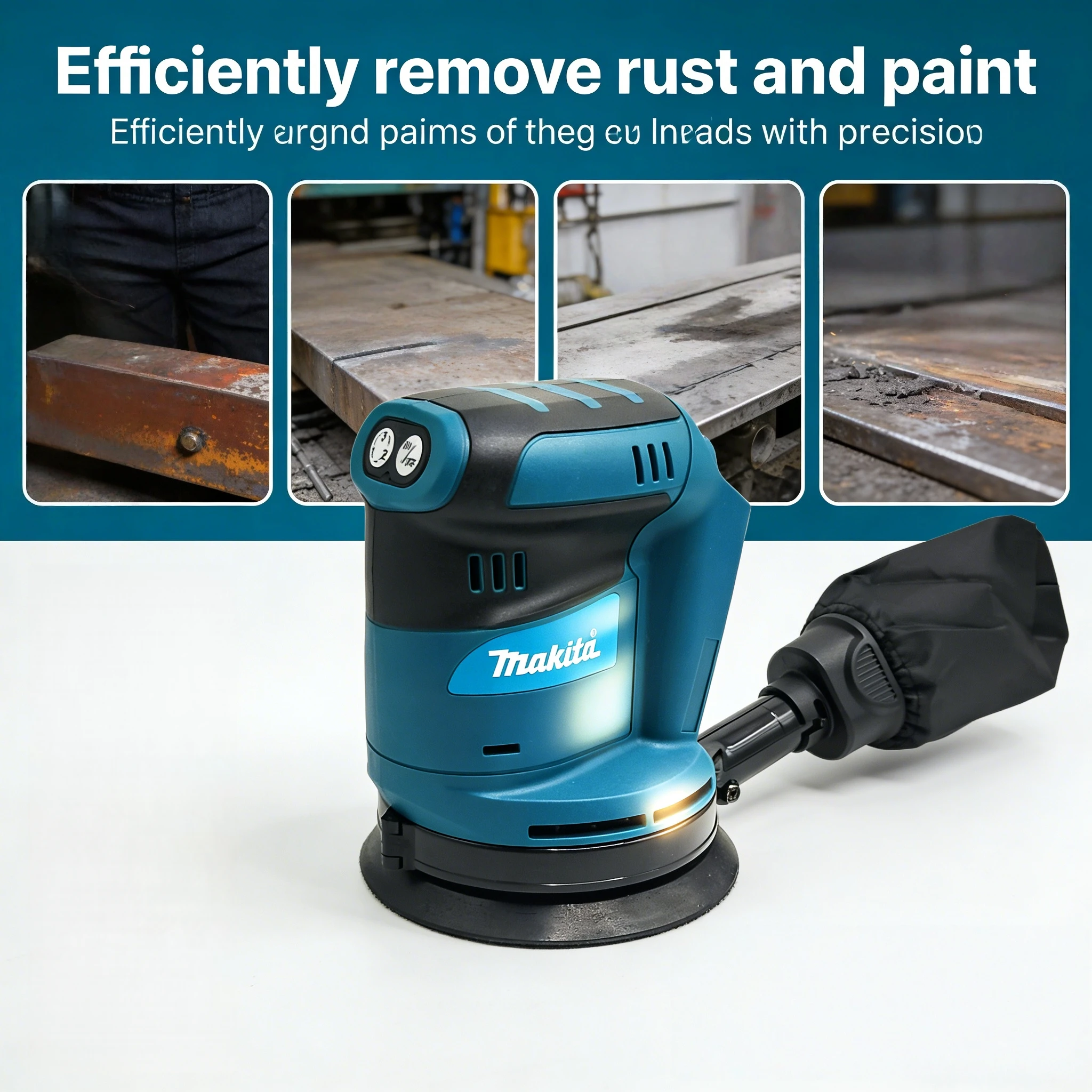 makita-dbo180z-18v-cordless-disc-random-orbital-sander-lithium-ion-rechargeable-woodworking-polishing-bare-tool（bare-tool）