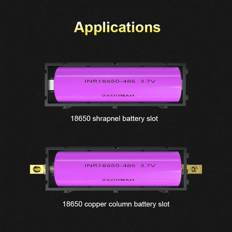 21700 18650 Battery Holder Storage Solder-free Lithium Battery Storage Box Power Bank Case DIY Splicable Battery Slot