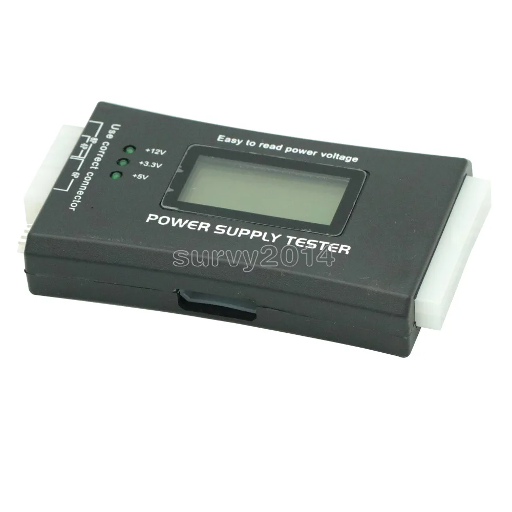 جهاز كمبيوتر شخصي LCD 20/24 دبوس 4 PSU ATX BTX ITX SATA HDD الرقمية امدادات الطاقة تستر