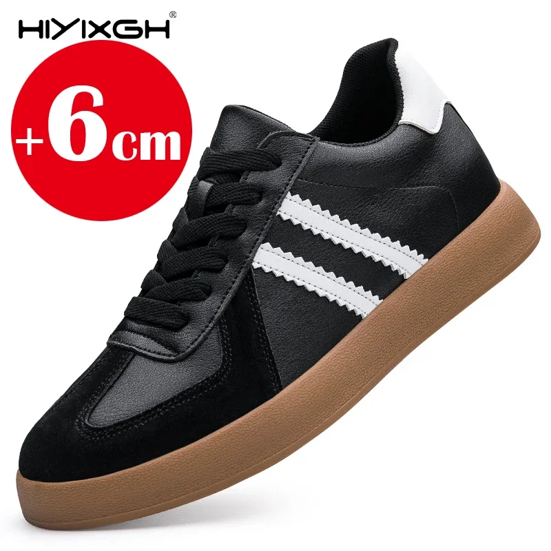 

Luxury Brand Cow Leather Lift Sneakers Men Elevator Shoes Height Increasing Shoes for Man Insoles 6CM Hidden Heels Casual Sports