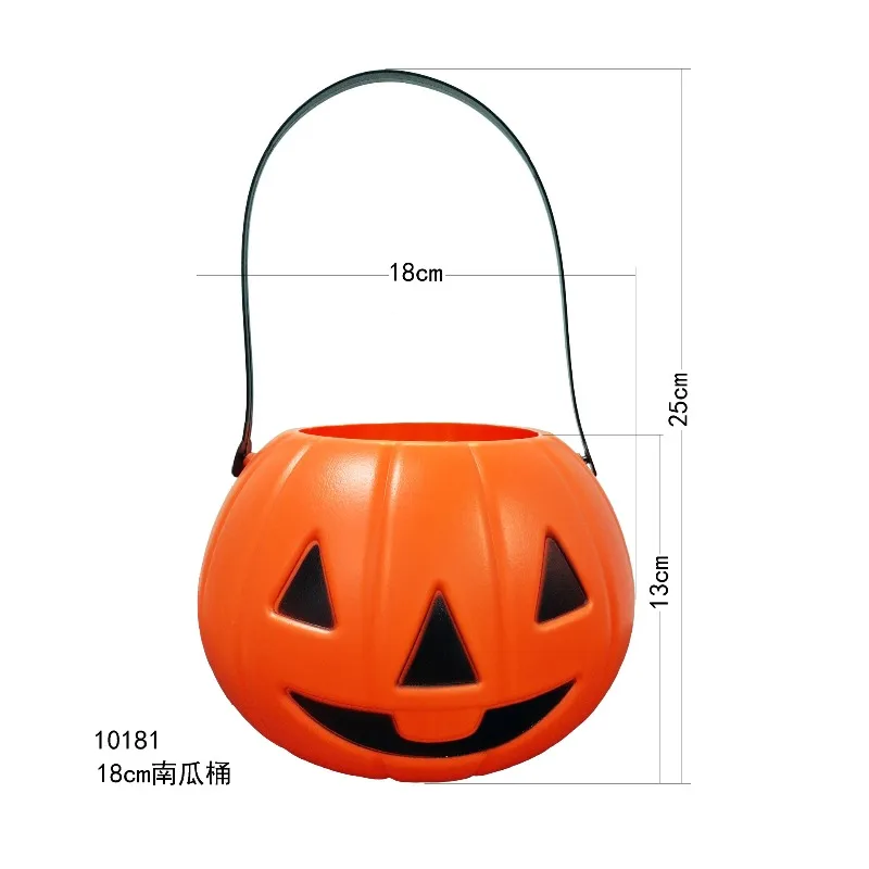 Lanterna de abóbora portátil para halloween, 18cm/7,09 polegadas, periféricos de anime, rosto sorridente, adereços, cosplay, presentes de feriado, brinquedos novidade