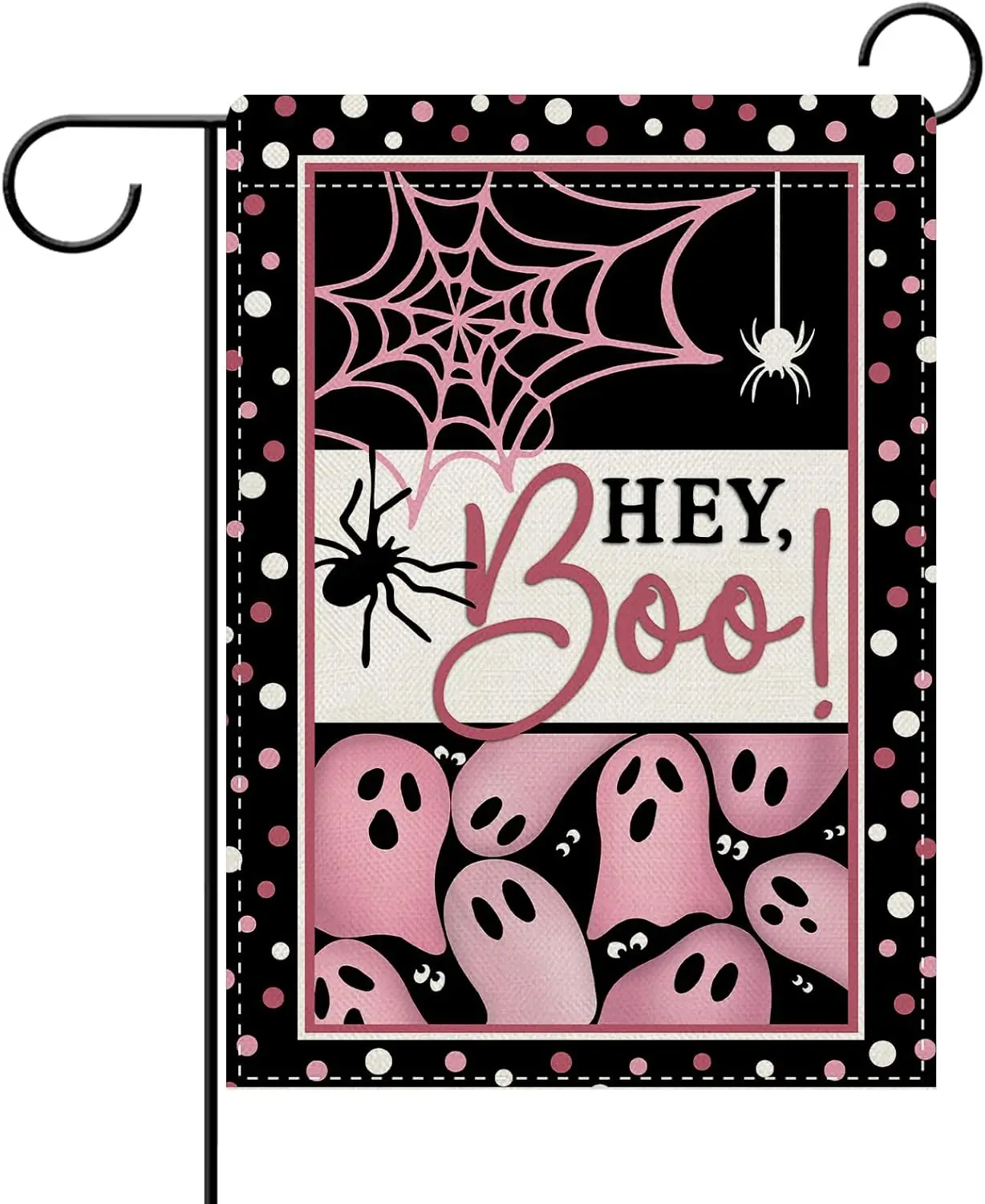 12X18in Pink Halloween Spooky Ghost Decorative Garden Flag