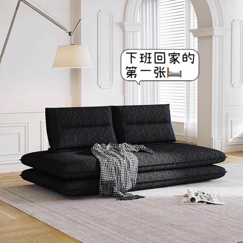 

Fabric small apartment can sleep, lie down, disassemble and wash, living room dual-purpose sofa bed