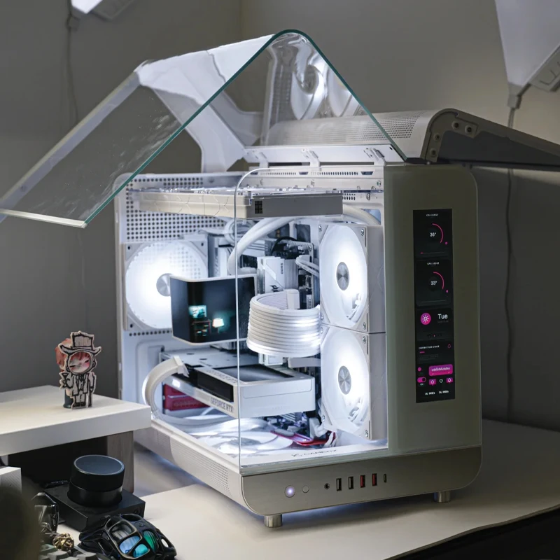 Se360/Se240 Radiatore raffreddato ad acqua Argb Schermo curvo da 6,5 pollici 2k Occhio nudo 3d Archiviazione integrata Host desktop Aio Dispositivo di raffreddamento dell'acqua