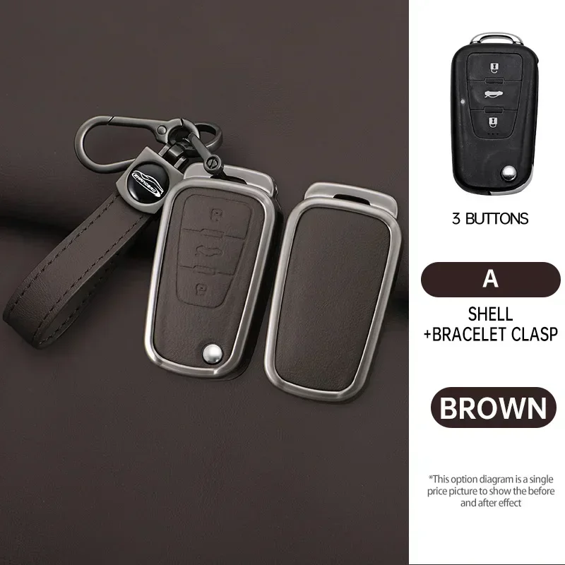 

zinc alloy 3 Buttons Shell Fob For MG MG3 MG5 MG6 MG7 GT GS FOR Roewe 350 360 750 W5 Car Key Case Cover Auto Accessories