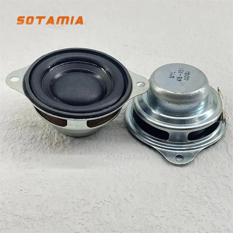 

Аудиоакустика SOTAMIA, 2 шт., 1,75 дюйма (45 мм), полнодиапазонная, 4 Ом, 5 Вт, бумажный диффузор, резиновый обод, высококачественная мини-колонка для аудиофилов