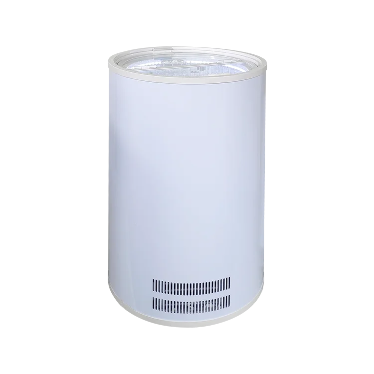 80L four-wheel outdoor promotion bucket round can cooler shape ice cream freezer