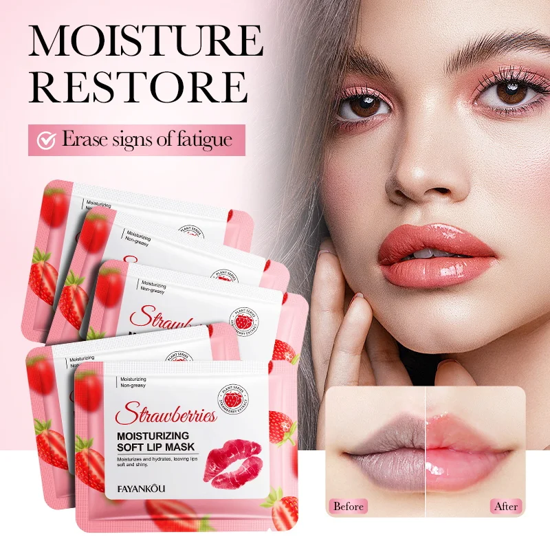 FAYANKOU الفراولة كريستال الكولاجين قناع الشفاه ترطيب طبطب الشفاه الشفاه مرطب الشفاه بقع الشفاه سمنة العناية بالبشرة #1