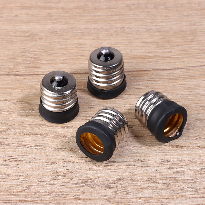LED Saving Light Halogen Lamp Head 2Pcs E17 To E12/ E14 Lamp Holder Led Lighting Light Base Converter Screw Bulb Socket Adapter