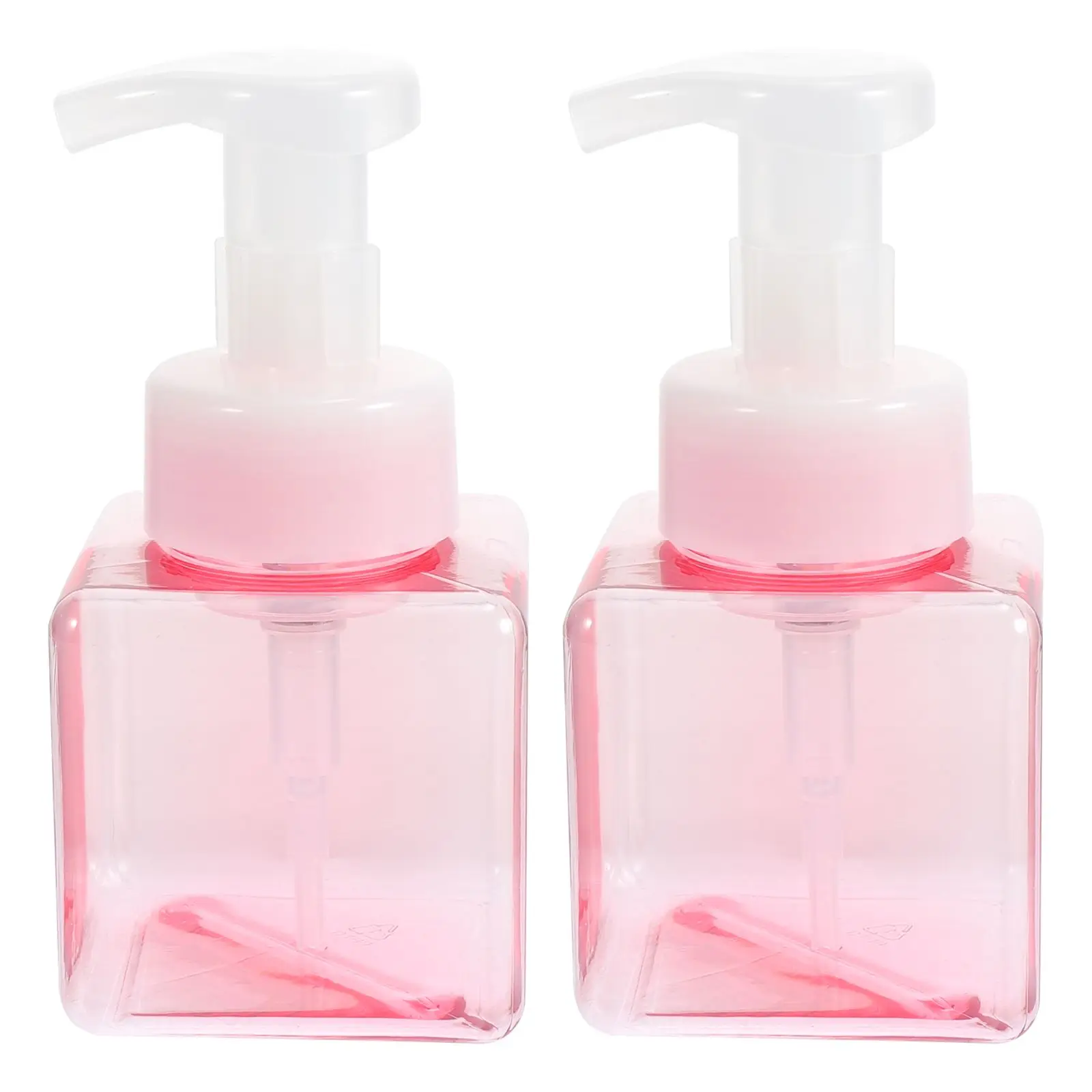 

2Pcs PETG PP Travel Containers Portable Sparkling Bottles Pink Refillable Lotion Make-up Trip Storage Liquid Soap Foam