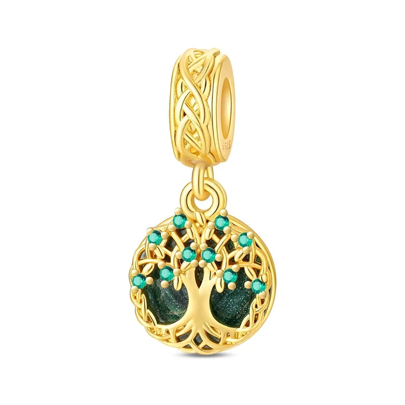 Original-Charm-Perlen aus 925er-Sterlingsilber, goldener Leopard, Glühwürmchen, Schmetterling, Heißluftballon-Perlen, passend für DIY-Armbänder, edler Schmuck