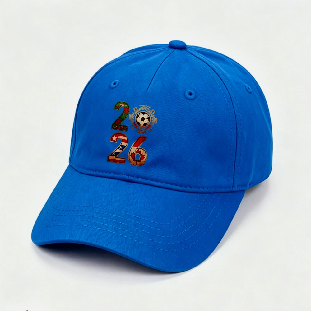 2026 Soccer Baseball Cap Mexico USA Canada Ethnic Pattern Football Fan Casual Adjustable Vintage Dad Hat Gift Women Men Hats