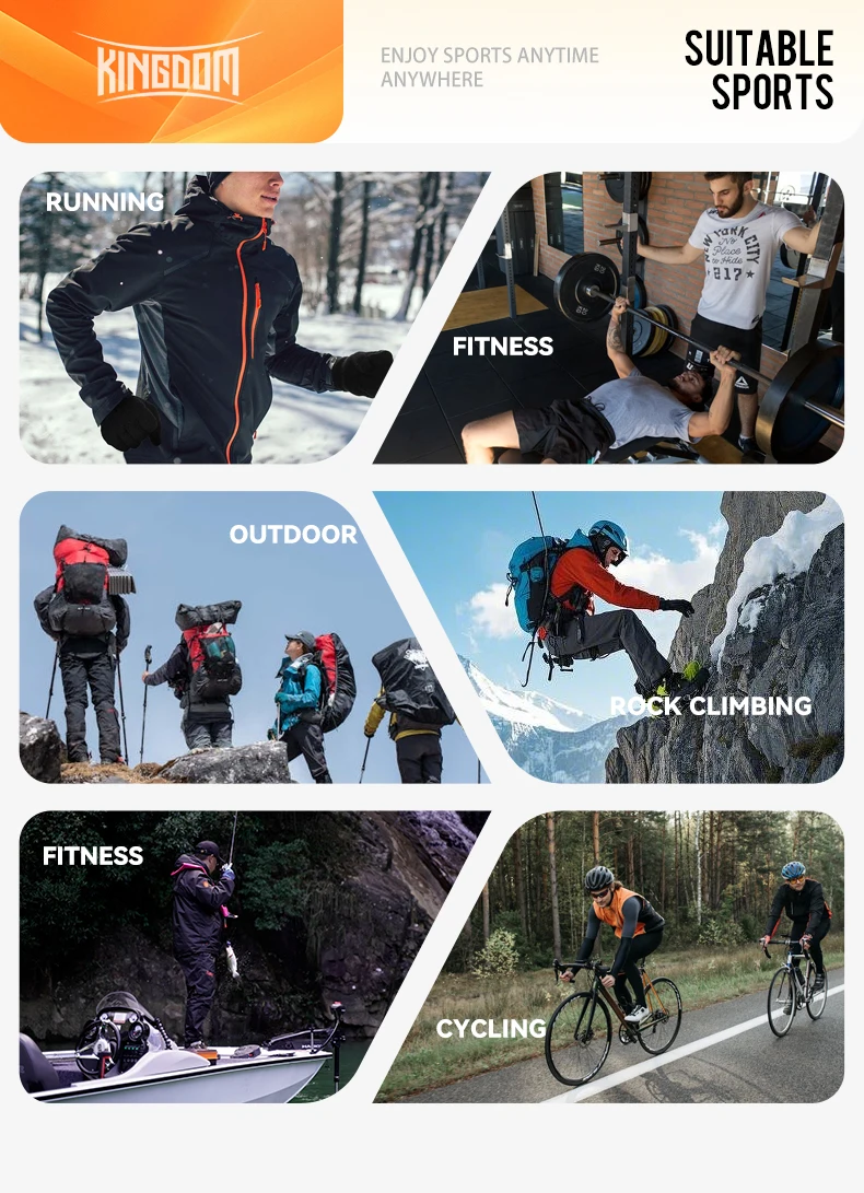Kingdom Winter-Angelhandschuhe, L, XL, XXL, Outdoor, 3-Finger-Schnitt, rutschfest, für Herren und Damen, Radfahren, Laufen, Sport, Angeln – Detail 10