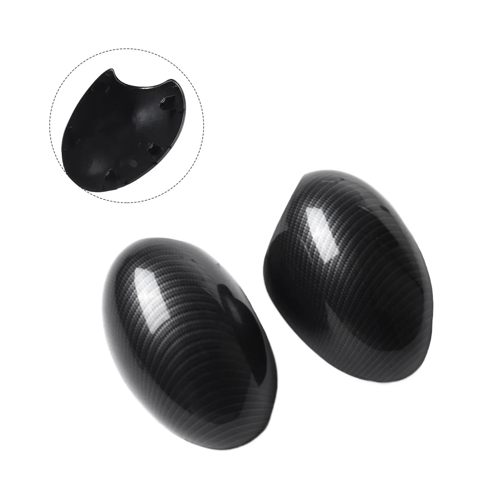 New High Quality Side Mirror Cover Rearview Mirror Cap Replacement 1 Pair Black Carbon Fiber Exterior 51162754913