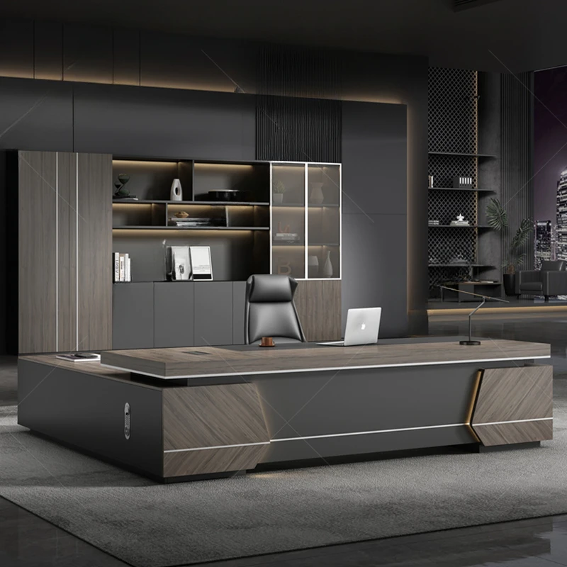 

Modern Writing Office Desks Workstation Drawers Executive Reception Work Desk Storage Scrivanie Per Computer Luxury Furniture