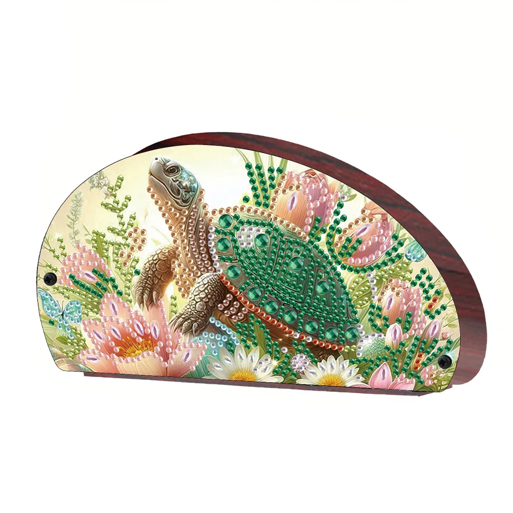 Wood Animals DIY Rhinestones Storage Holder Crystal Diamond Storage Shelf Diamond Painting Organizer Rack for Home Study Office