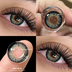 AMARA-lentes de contacto de Color Natural para ojos, lentillas de Color azul y gris, maquillaje cosmético, 2 piezas