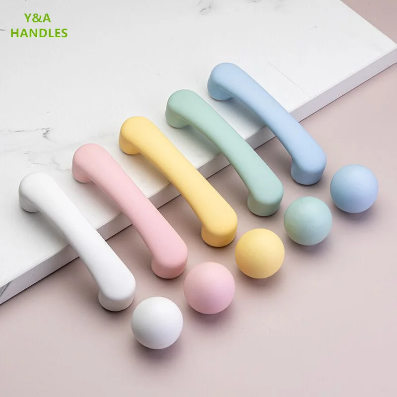 Handles Drawer Cabinet Furniture Kitchen Handles for Cabinet Knob Door Drawer Furniture Kitchen Knob Child Multicolored Ceramics