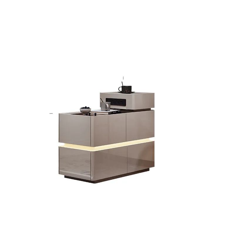 LMM light luxury high-end living room side multi-functional small coffee table modern simple side cabinet