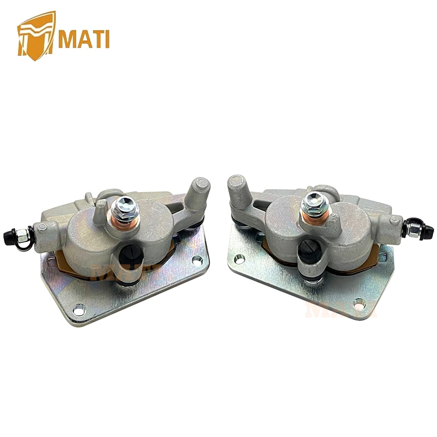 MATI Front Left Right Brake Calipers & Disc Rotors for Yamaha YFM700 2014-2020 3GD-2582T-10-00 5TG-2580T-11-00 5TG-2580U-11-00