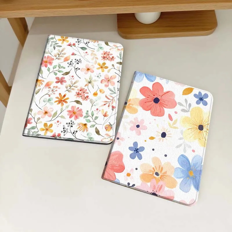 

Beautiful flower pattern Tablet Case For Samsung Galaxy Tab S6 S8 S9 S10 Lite FE 10.4 11 Inch 2022 2024